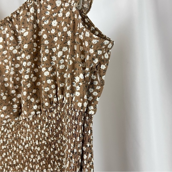 Women's Medium Cottagecore Boho Ditsy Floral Dress Summer Retro Date - Picture 8 of 9